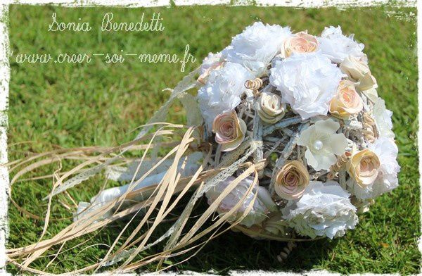 Un bouquet de mariée 100% fait mains