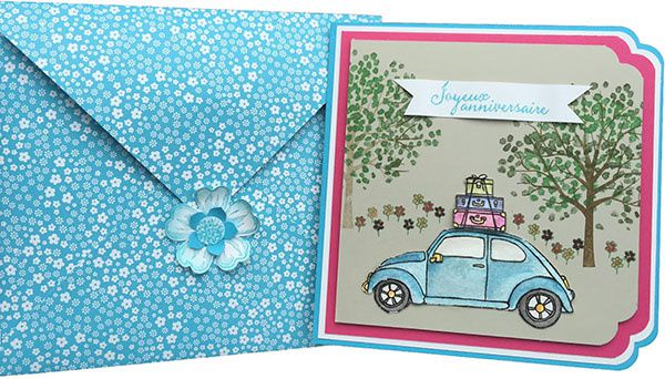 Une carte d'anniversaire pour des amoureux de voyage!