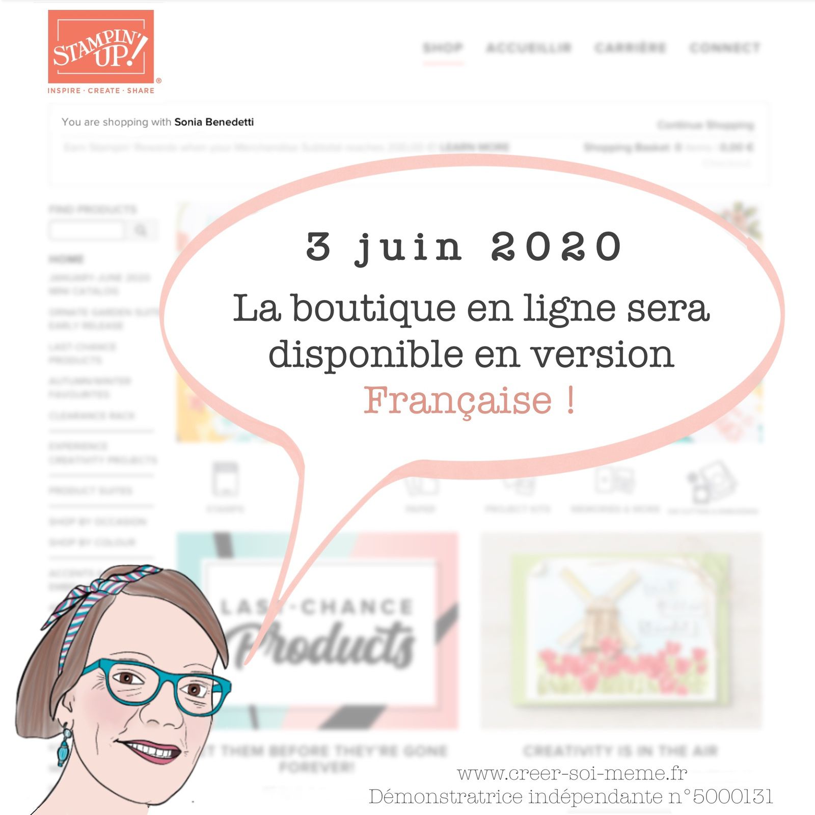 sonia benedetti stampin up france boutique en ligne