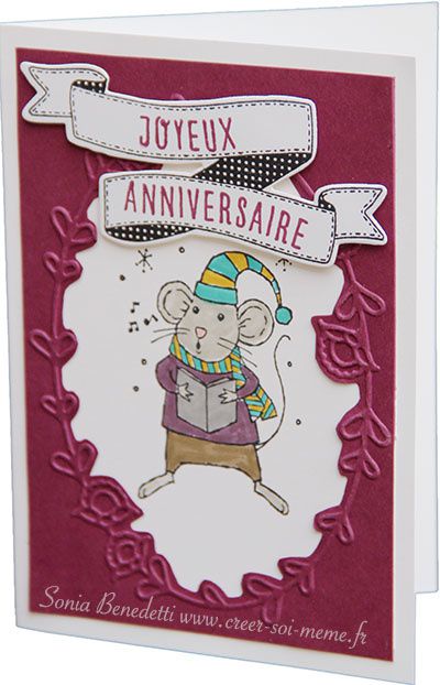 Souris de Noël, un set de tampons que j'adore!