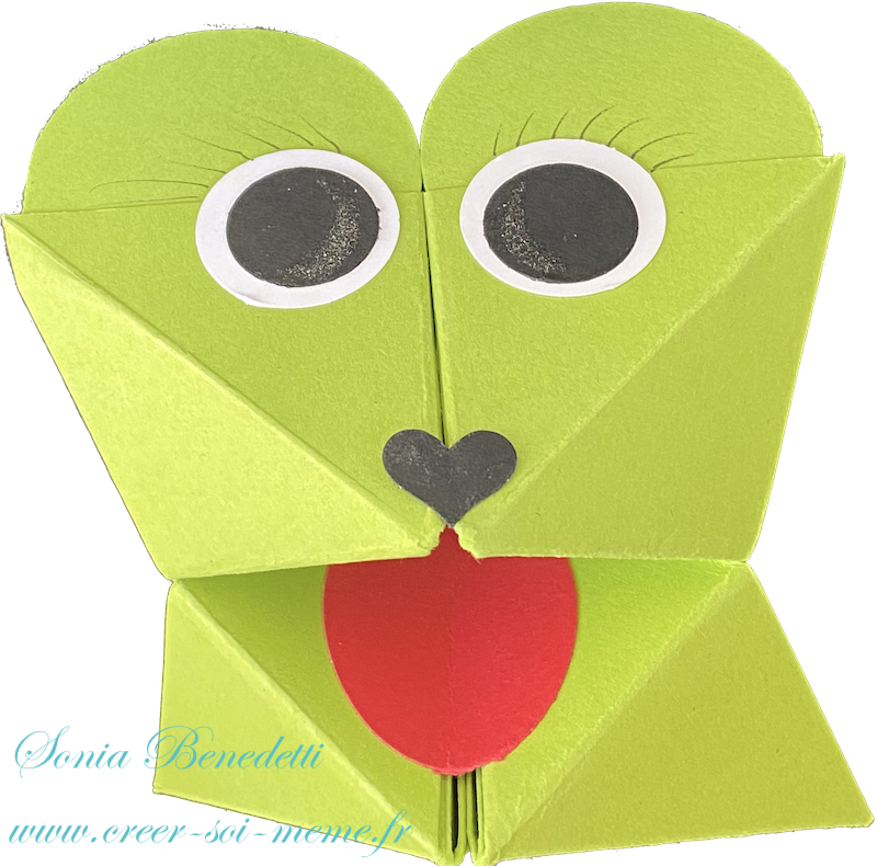grenouille en origami cocotte a faire avec les enfants
