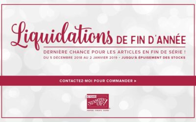 Les Liquidations de fin d’année sont lancées