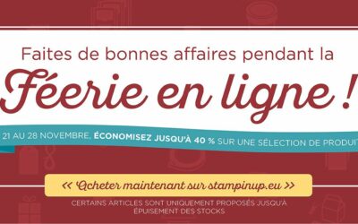 Une promotion spéciale en ligne du 21 au 28 novembre 2016 et un fabuleux cadeau par tirage au sort