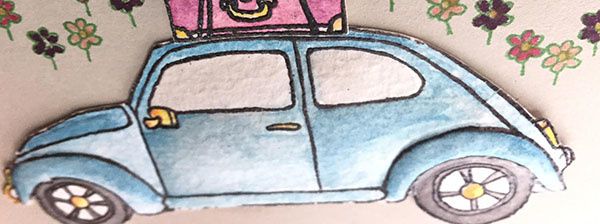 Une carte d'anniversaire pour des amoureux de voyage!