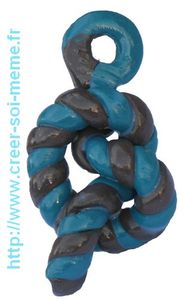 pendentif noeud marin fimo