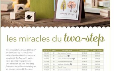 Promotion d&rsquo;août: Two-Step Stampin’
