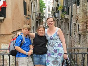 sonia et les enfants a venise