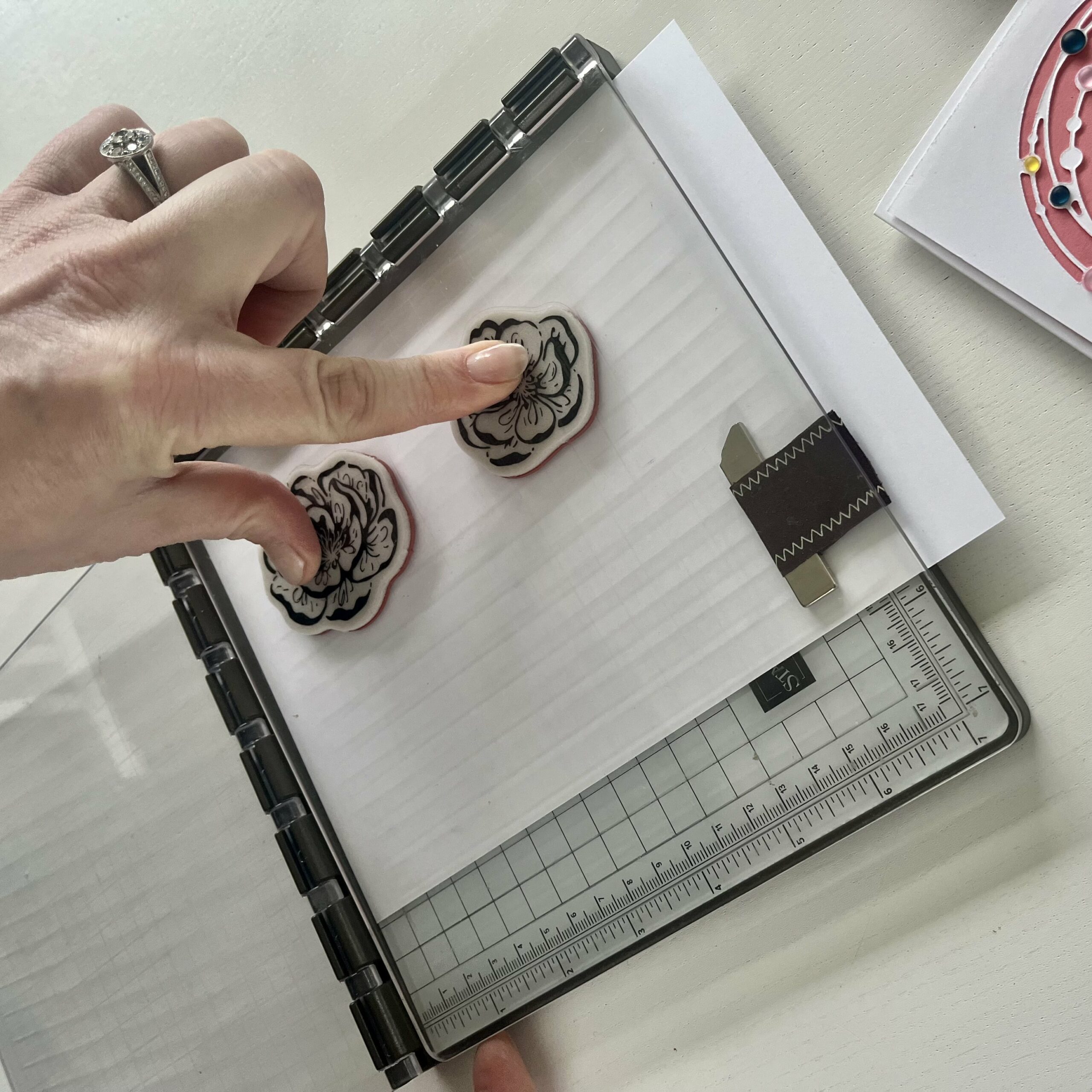 Image tuto utilisation du stamparatus stampinup