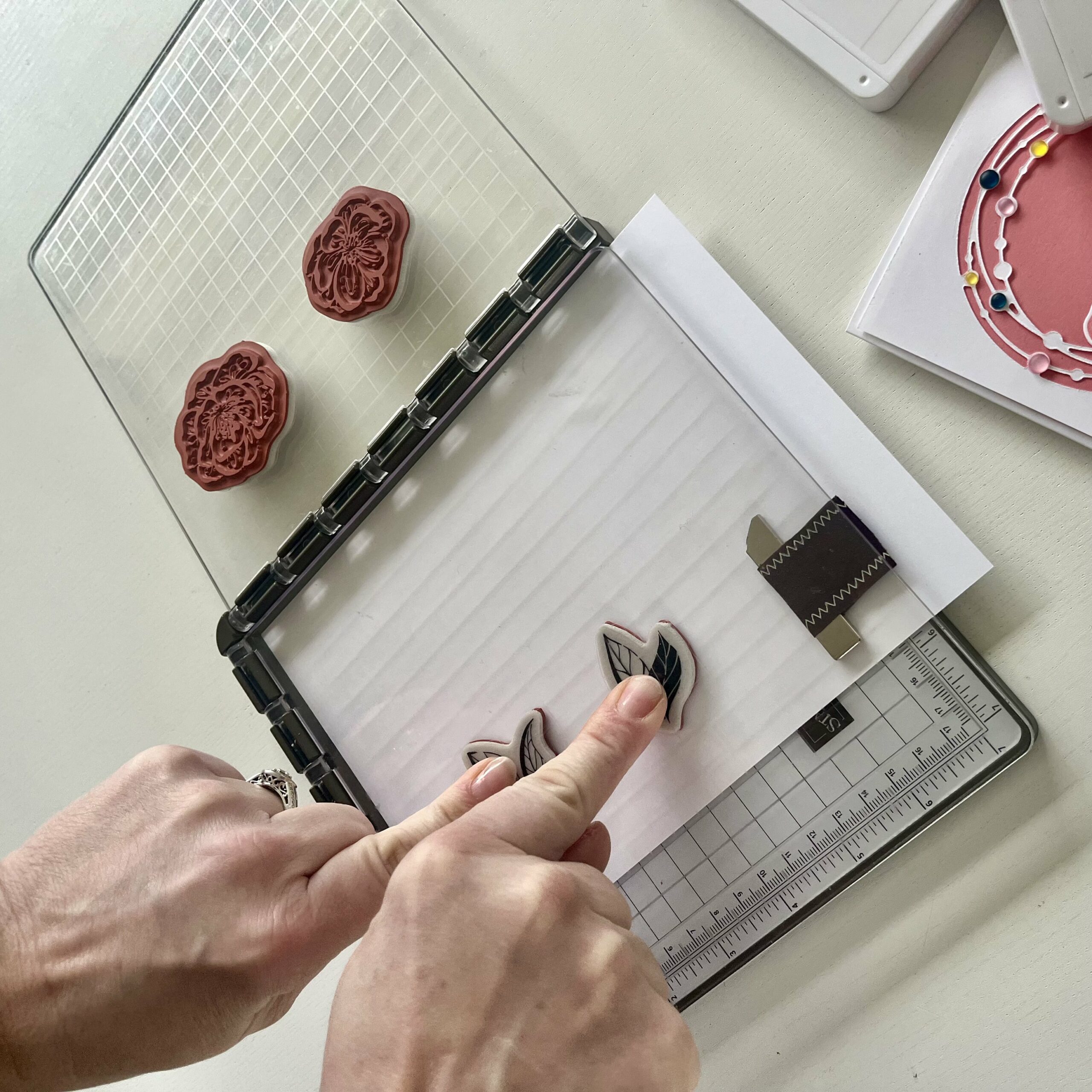 Image tuto utilisation du stamparatus stampinup