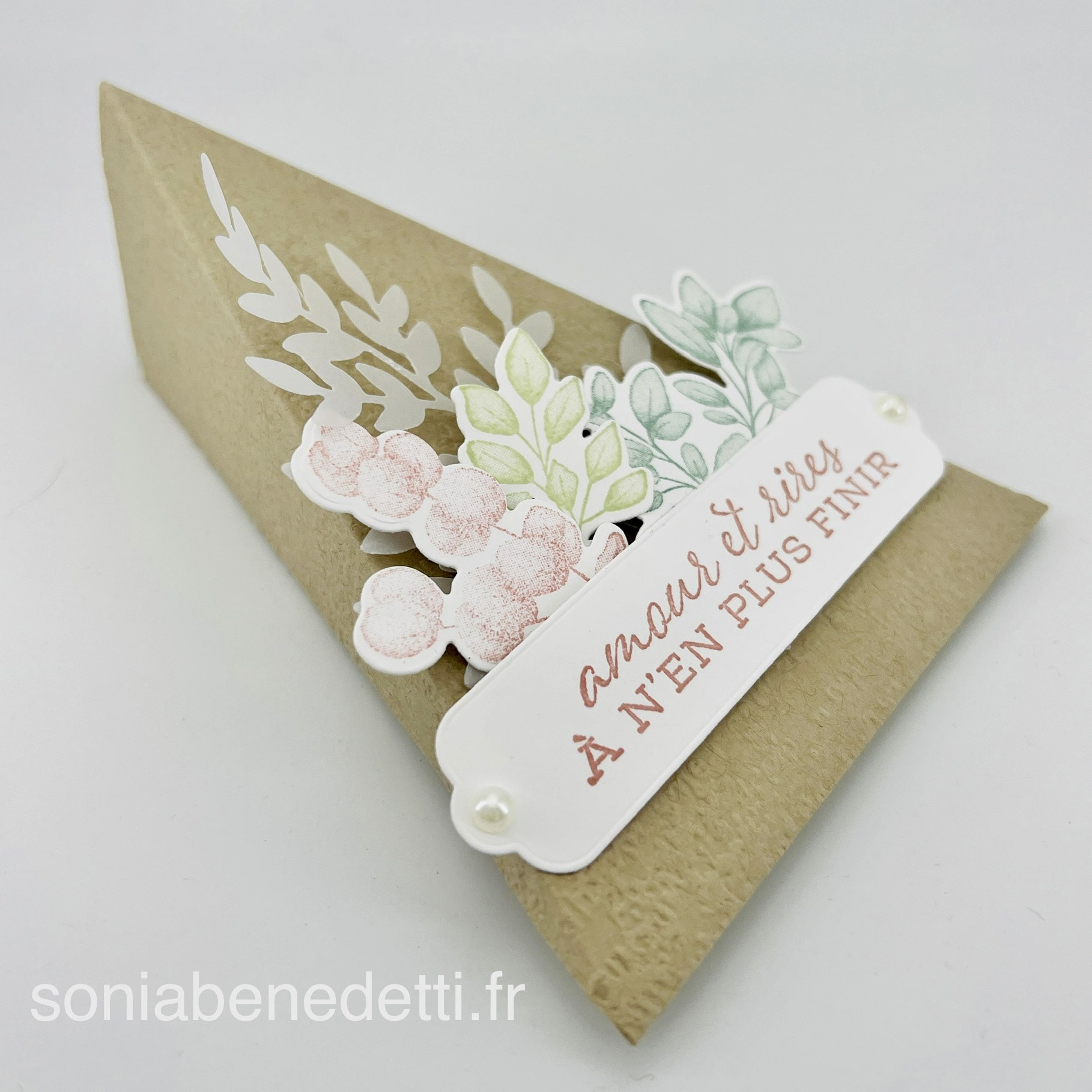 Tutoriel boite à dragées avec les produits Stampin'Up