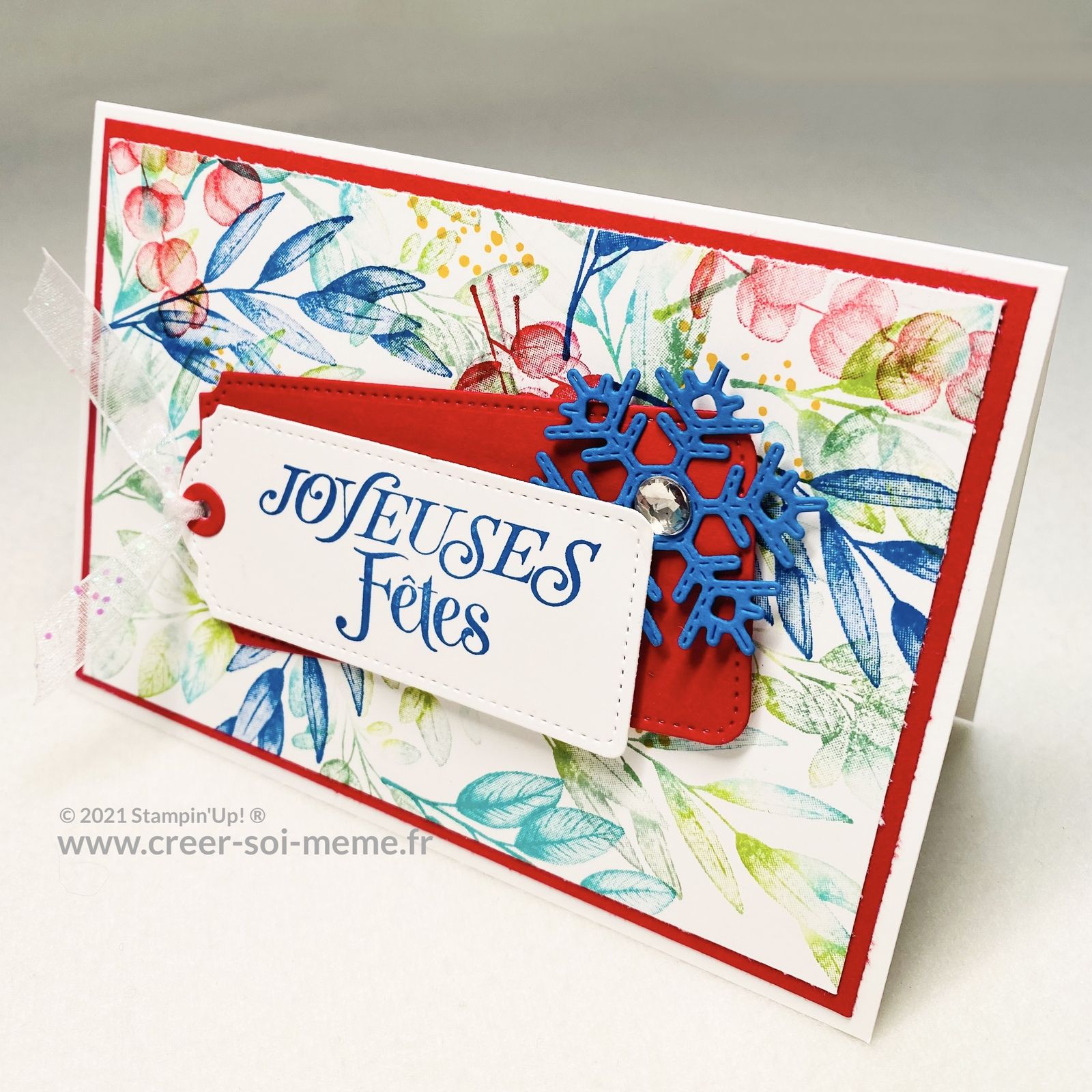 Carte réalisée avec les in colors de stampin up