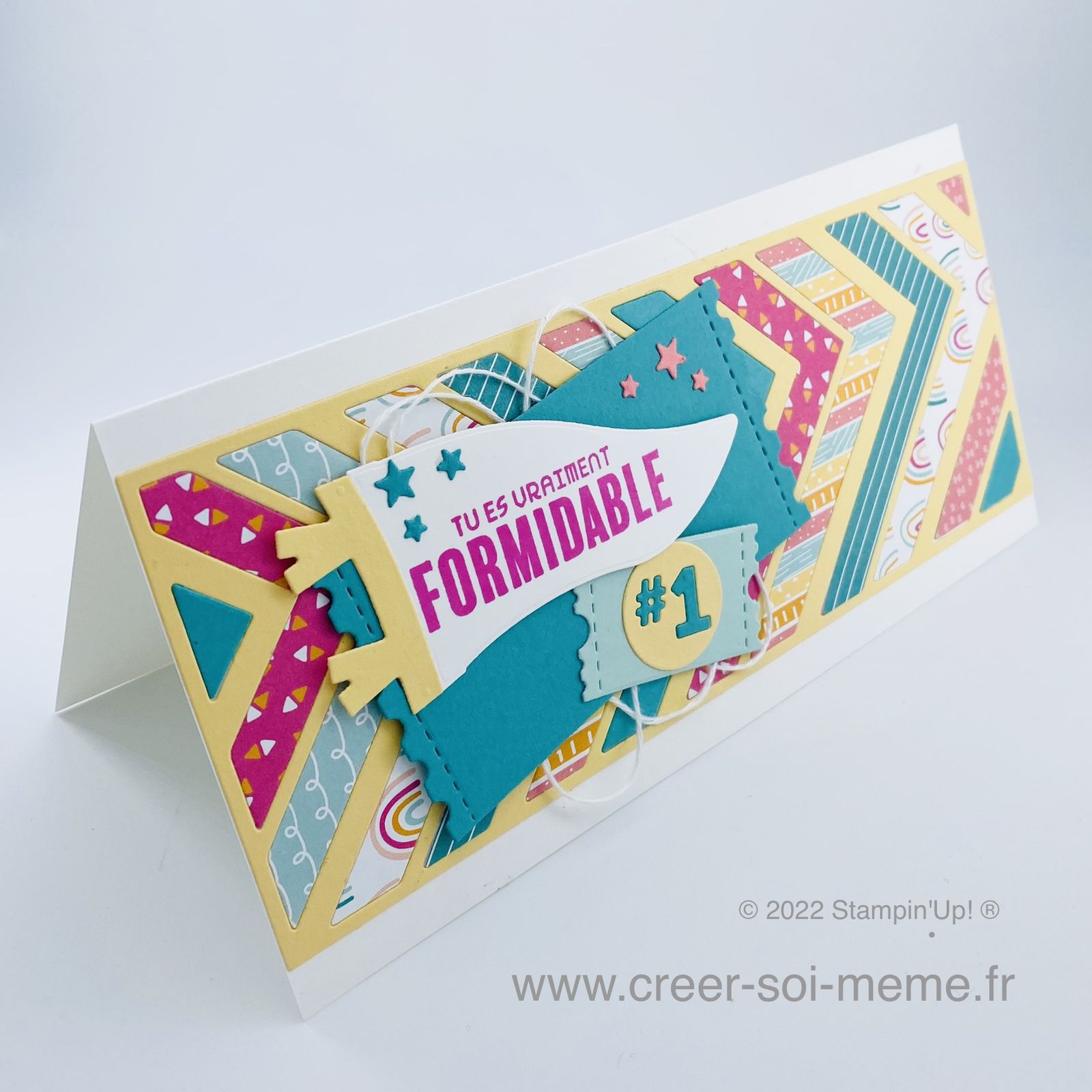 Carte réalisée avec les in colors de stampin up