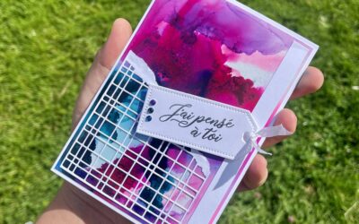 Tutoriel: Fond marbré à l&rsquo;encre liquide