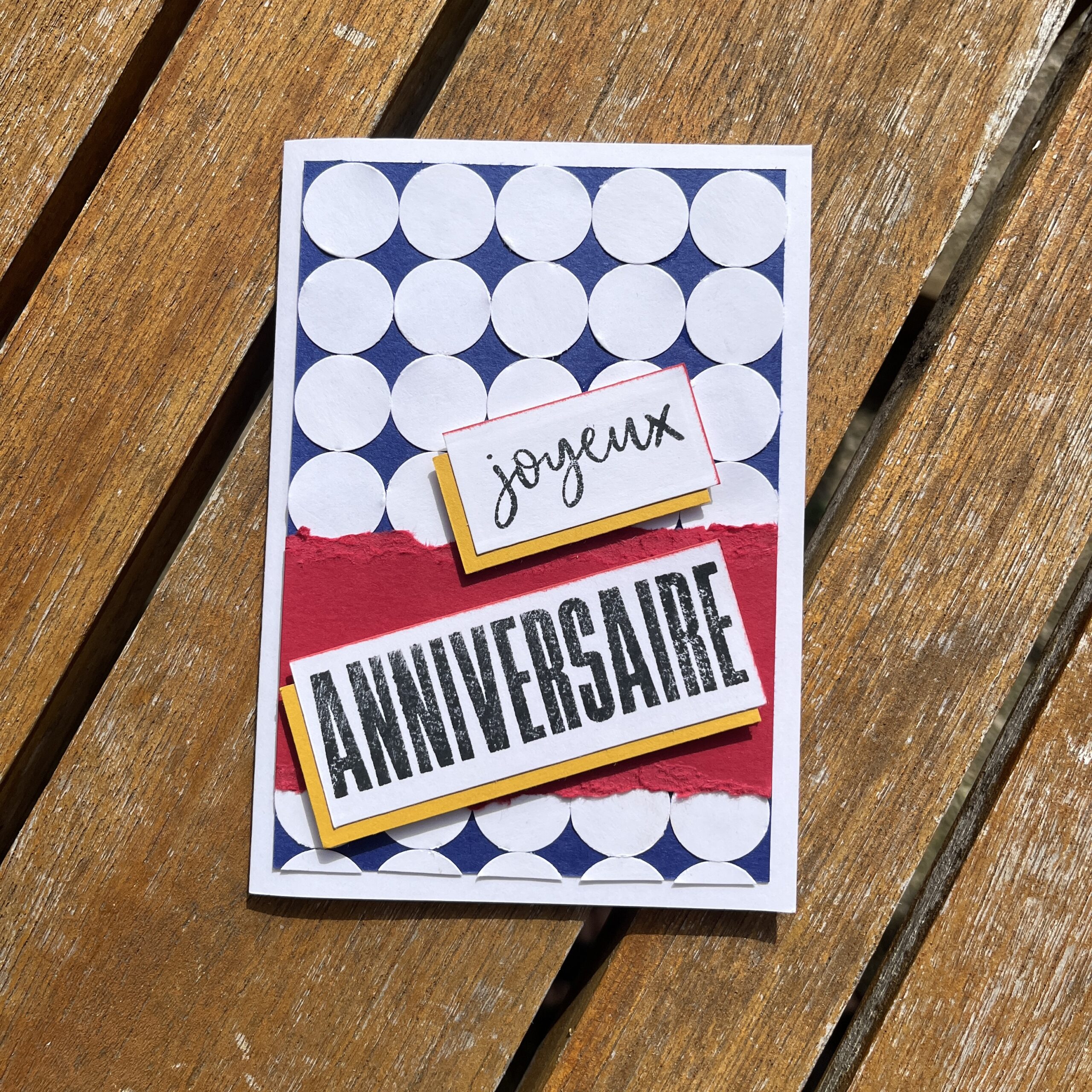 Tutoriel: Carte à mouvement "c'est la fête" Stampinup