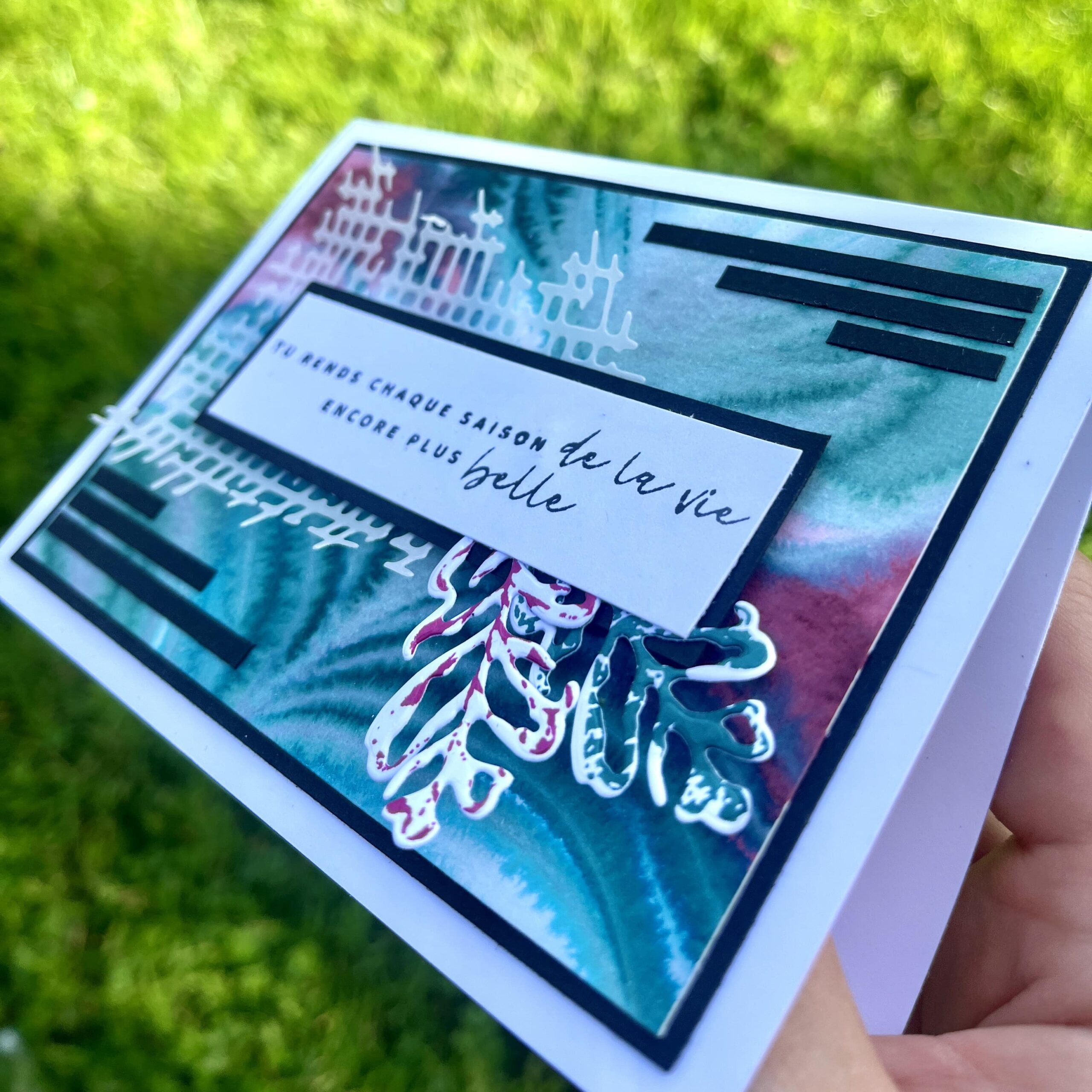 Tutoriel: Carte à mouvement "c'est la fête" Stampinup